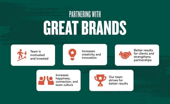 5 rules of partnering with great brands and hiring people to make the right teams 