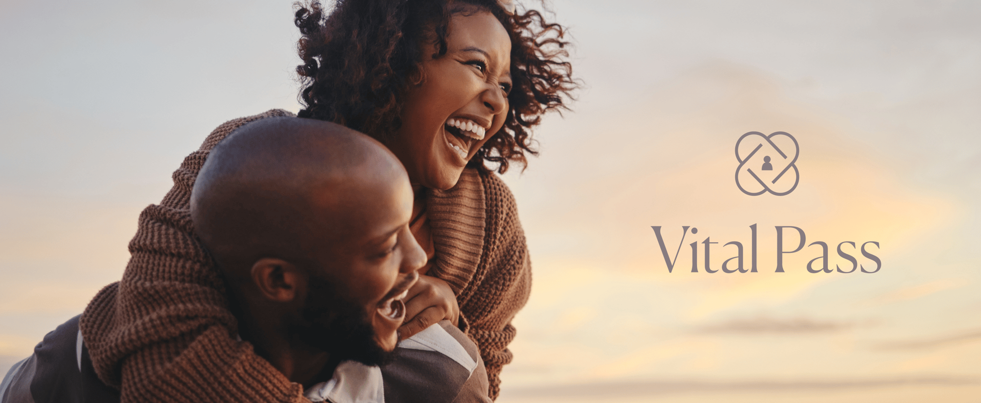 Happy Couple and Vital Pass Logo