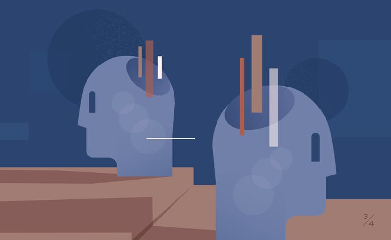 heads with lines coming out to connect future buyers